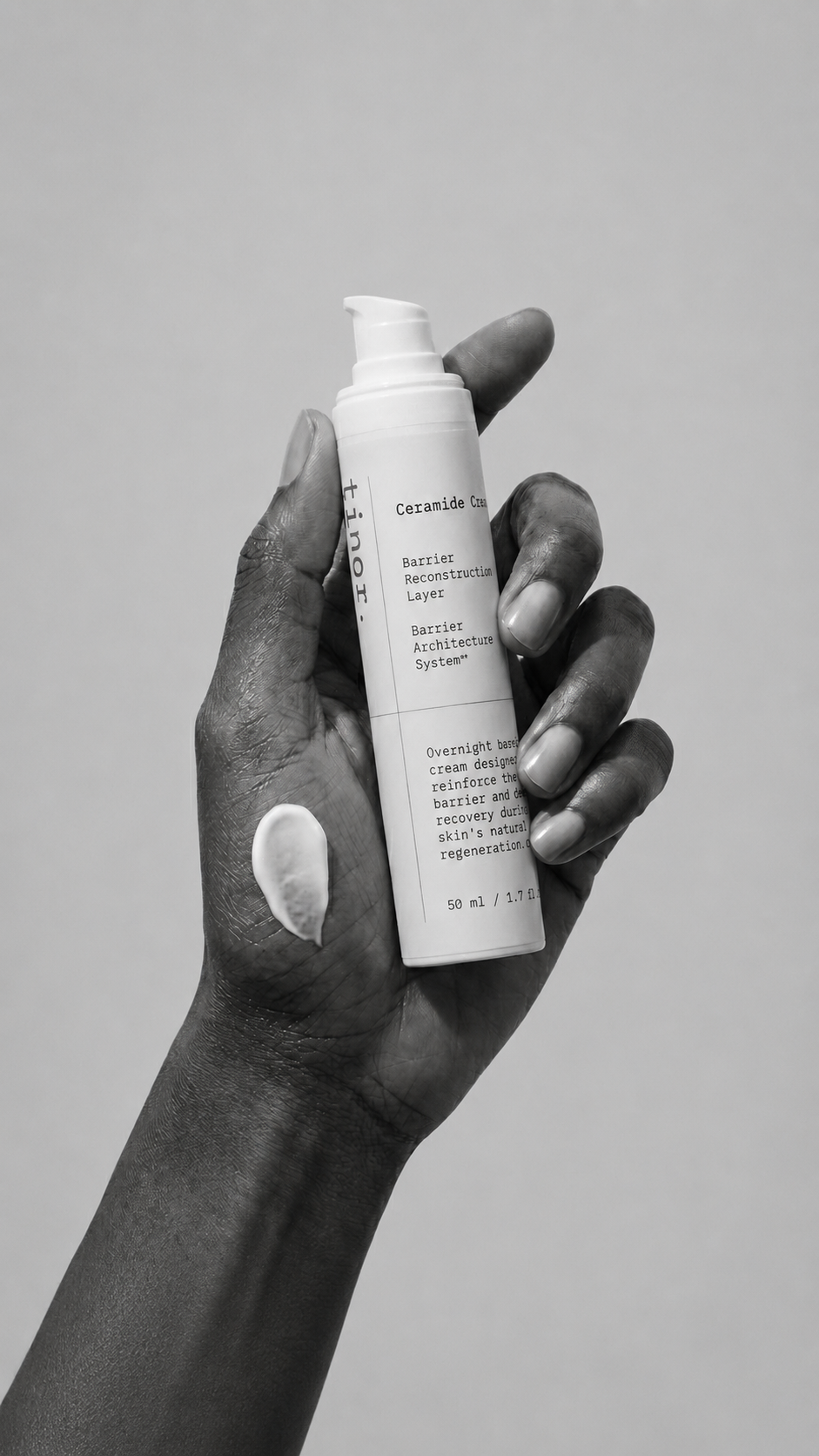 Fragmented skincare counter — disconnected routine