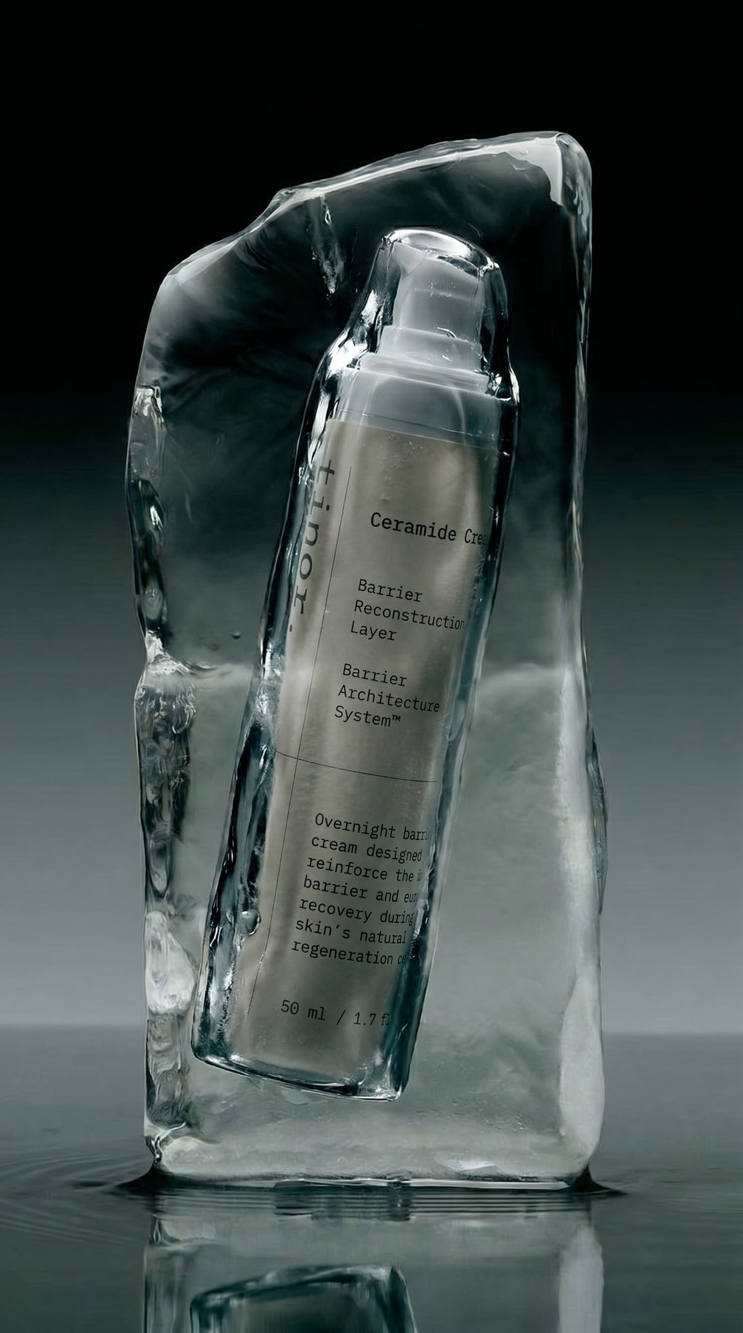 tinor. dropper application ice— skincare ritual